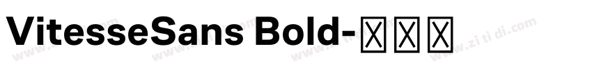 VitesseSans Bold字体转换